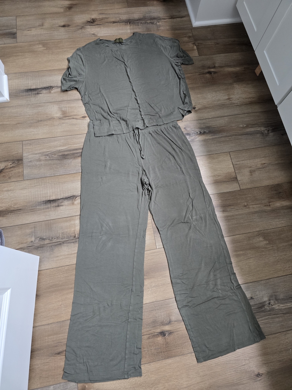 nuuds Olive Green Pajama Set Large